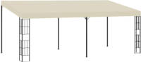 VidaXL Wandprieel 3x6 m stof crème