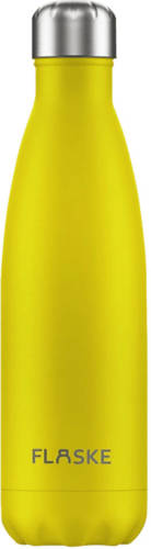 FLASKE - Bottle - 500ML/Geel/RVS/18