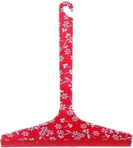 Merkloos Ramentrekker bloemetjes motief rood 22,5 cm