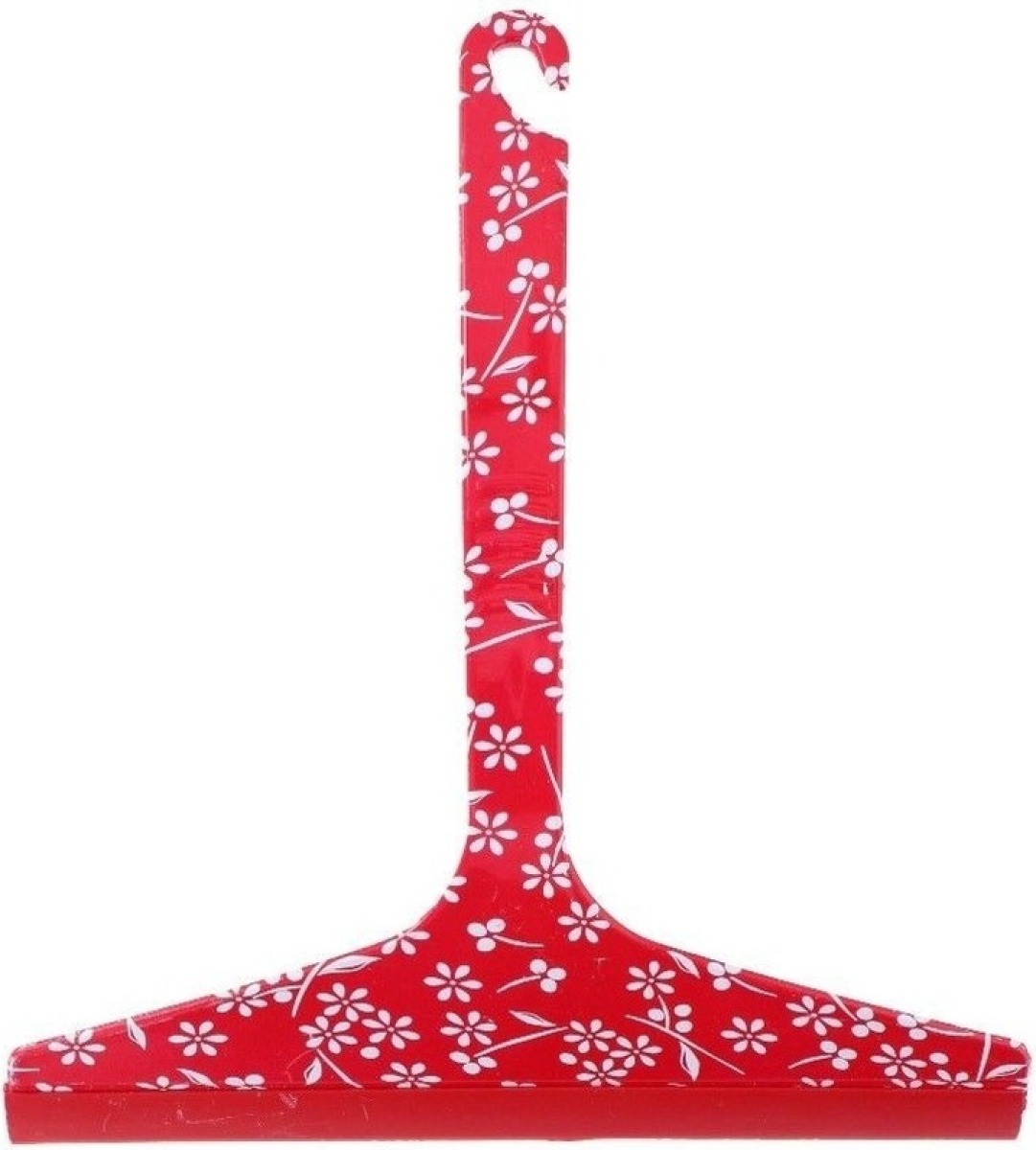 Merkloos Ramentrekker bloemetjes motief rood 22,5 cm