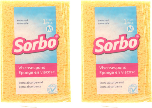 Sorbo 2x Huishoud producten afwas/schoonmaaksponsjes 14 cm