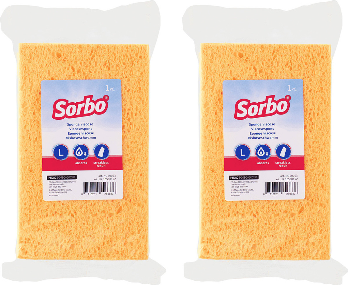 Sorbo 2x Huishoud producten afwas/schoonmaaksponsjes 16 cm