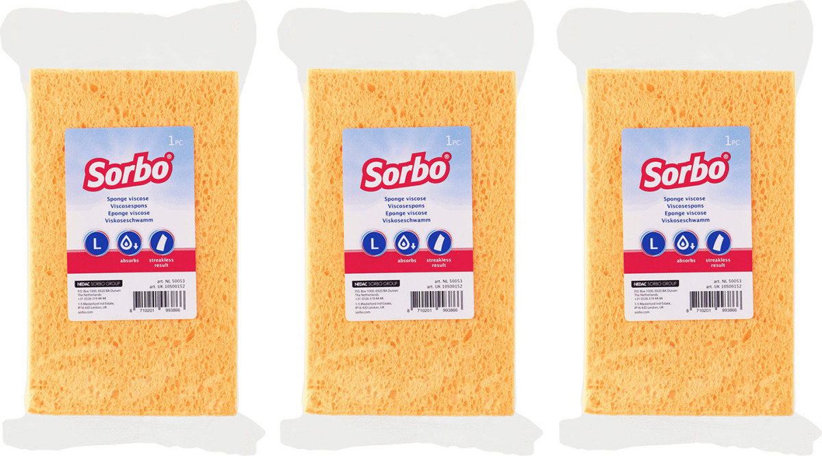 Sorbo 4x Huishoud producten afwas/schoonmaaksponsjes 16 cm