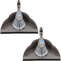 2x Sorbo stoffer en blik set zilver