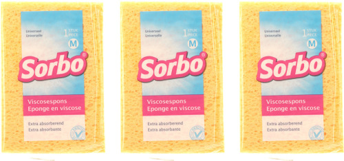 Sorbo 3x Huishoud producten afwas/schoonmaaksponsjes 14 cm