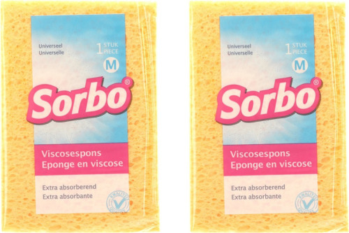 Sorbo 4x Huishoud producten afwas/schoonmaaksponsjes 14 cm