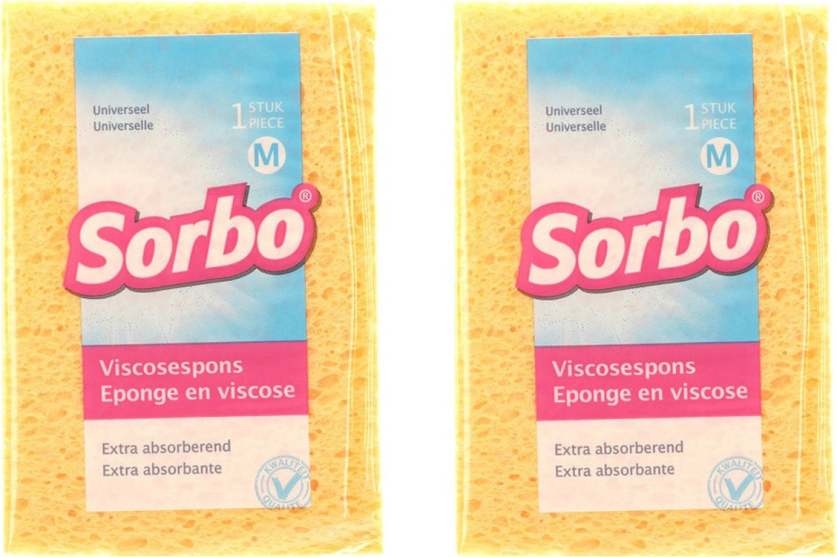 Sorbo 4x Huishoud producten afwas/schoonmaaksponsjes 14 cm