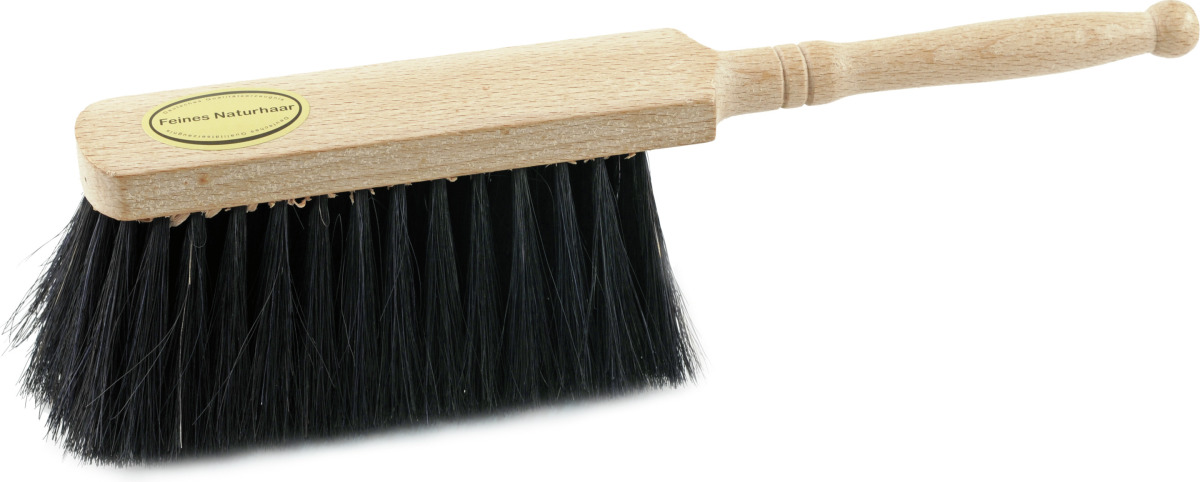 Sorx Blank gewaxte zachte stoffer/handveger met zwart paardenhaar extra vol