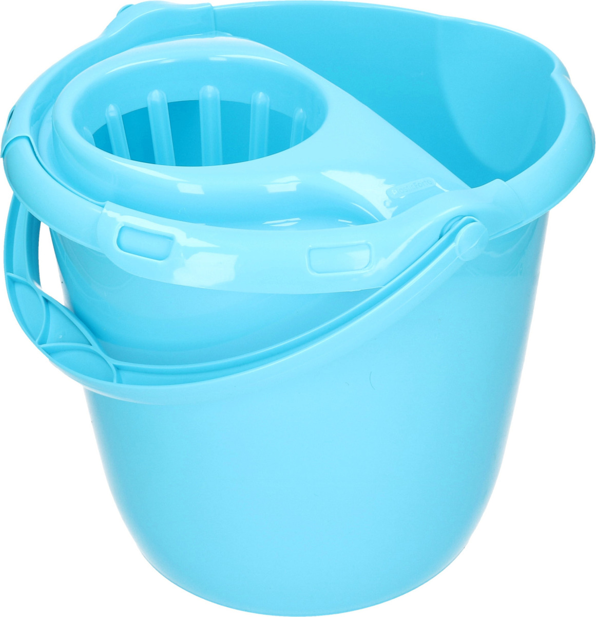 Forte Plastics Blauwe dweilemmer/mopemmer 15 liter 38 x 34 cm