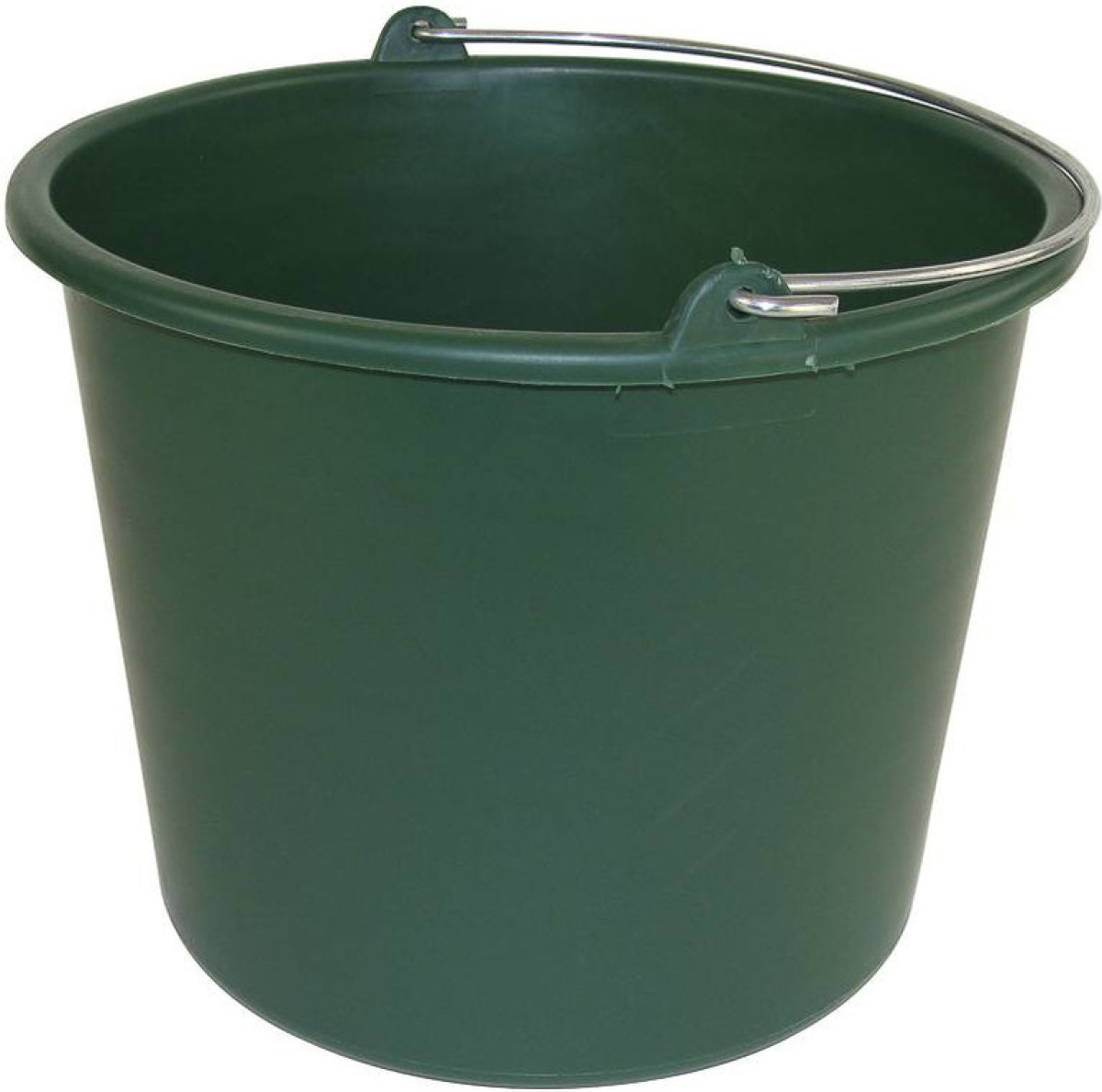 Forte Plastics 1x Schoonmaakemmers/huishoudemmers 12 liter groen