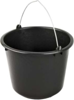 Merkloos Zwarte emmer 12 liter