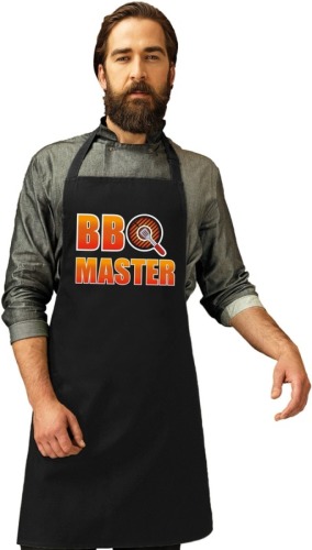 Bellatio Decorations Barbecueschort BBQ Master zwart heren