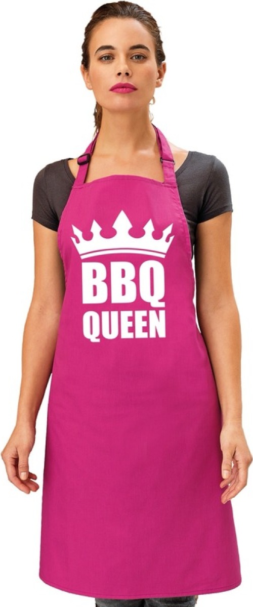 Bellatio Decorations Barbecueschort BBQ Queen roze dames
