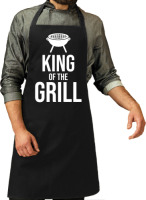 Bellatio Decorations King of the grill barbecue / keuken schort zwart voor heren