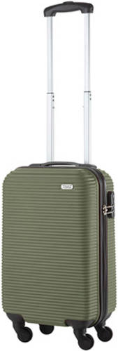 TravelZ Horizon Handbagagekoffer - 54cm Handbagage Trolley met gevoerde binnenkant - Groen