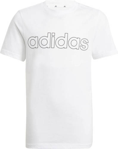 adidas Performance sport T-shirt wit/zwart