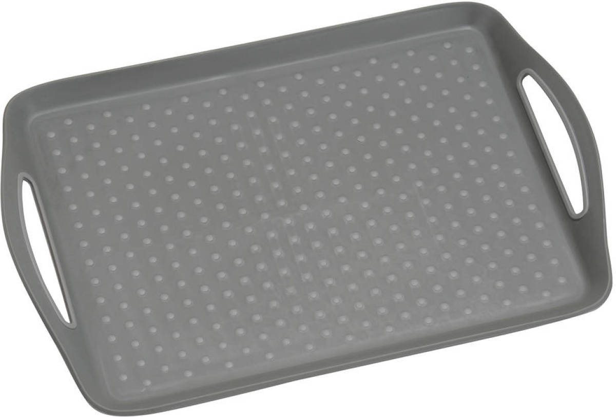 4Goodz Anti-slip dienblad 45,5x32x4,5 cm - Grijs