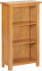 VidaXL Boekenkast smal 45x22,5x82 cm massief eikenhout en MDF