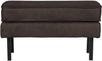 BePureHome hocker Rodeo Classic eco-leer zwart