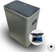 4cookz ® Iowa Duo sensor afvalscheidingsprullenbak 2x 22 L - mat Grijs