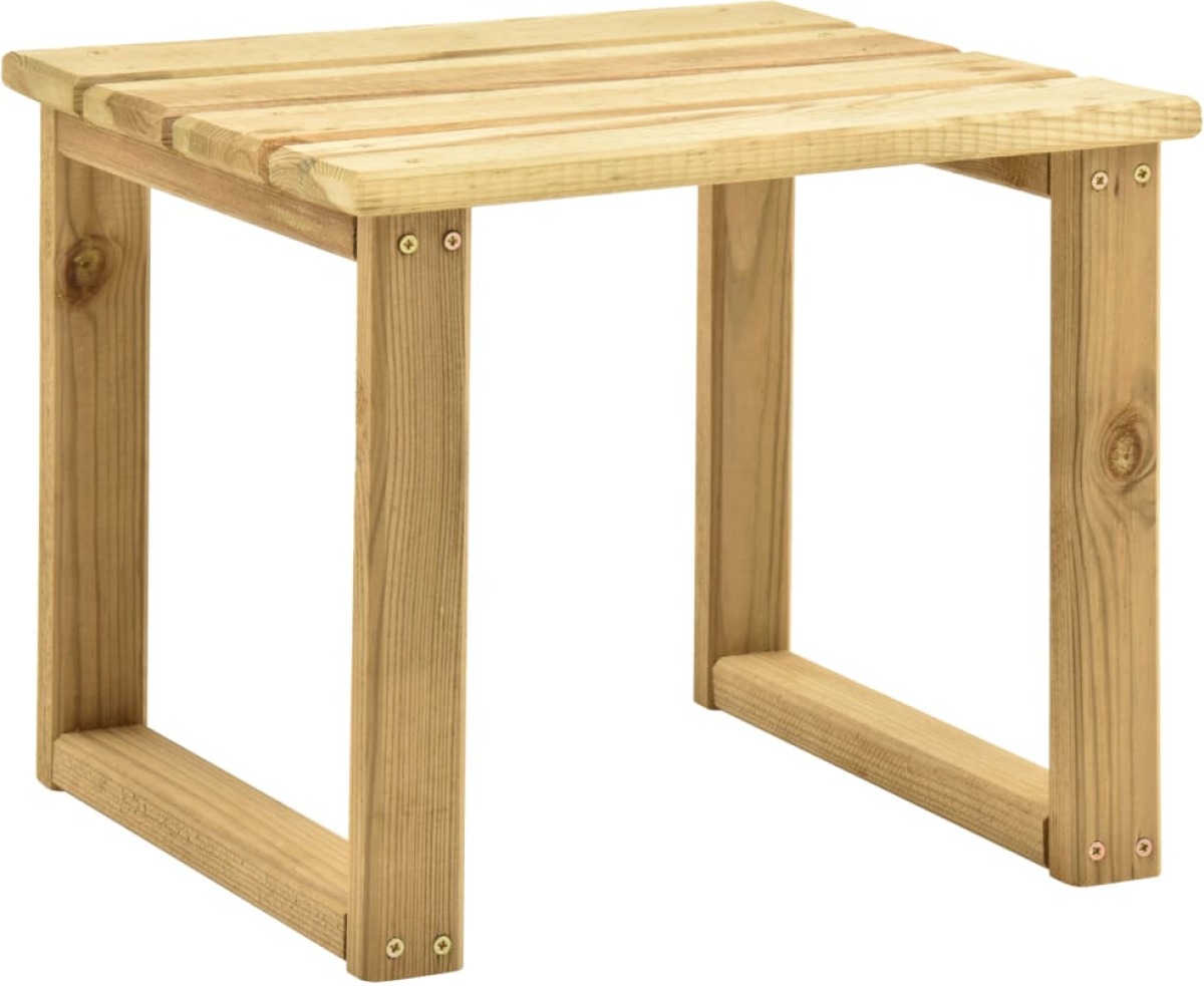 VidaXL Bijzettafel voor ligbed 30x30x26 cm geïmpregneerd grenenhout