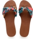 Havaianas You Saint Tropez teenslippers met bloemenprint roest