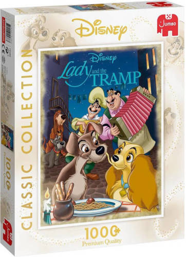 Disney Classic Collection Lady & The Tramp legpuzzel 1000 stukjes