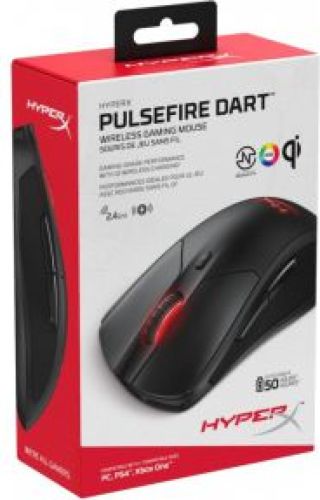 HyperX Pulsefire Dart Draadloze RGB Gaming Muis - Draadloos oplaadbaar