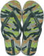 Ipanema Classic Kids teenslippers met camouflage print kaki/groen