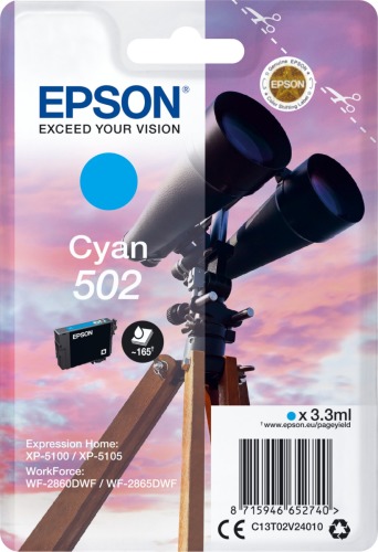 Epson 502 - Verrekijker Inkt Blauw