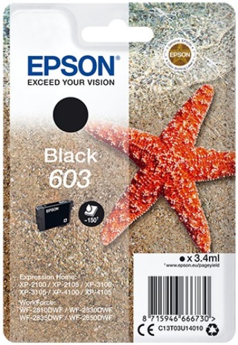 Epson 603 - Zeester Inkt Zwart