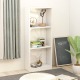 VidaXL Boekenkast met 3 schappen 40x24x108 cm spaanplaat hoogglans wit