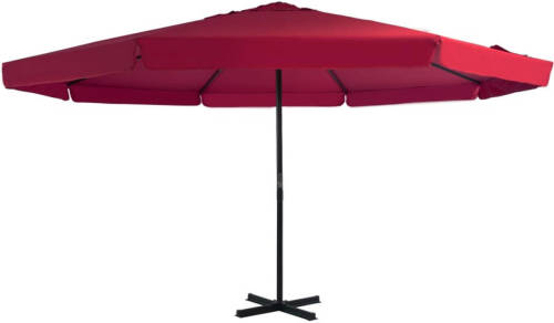 VidaXL Tuinparasol met aluminium paal 500 cm bordeauxrood