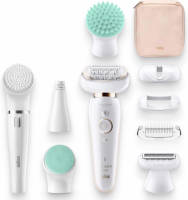Braun Silk-épil 9 Flex 9-300 Beautyset - Epilator Met Flexibele Kop Voor Ontharen, Wit/Goud