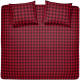 Damai Timber flanel dekbedovertrek - Lits-jumeaux (240x200/220 cm + 2 slopen) - Flanel - Red