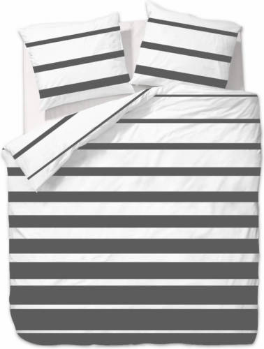 Ten Cate Katoenen Tweepersoons Dekbedovertrek - 200x200/220 - Celia Antraciet