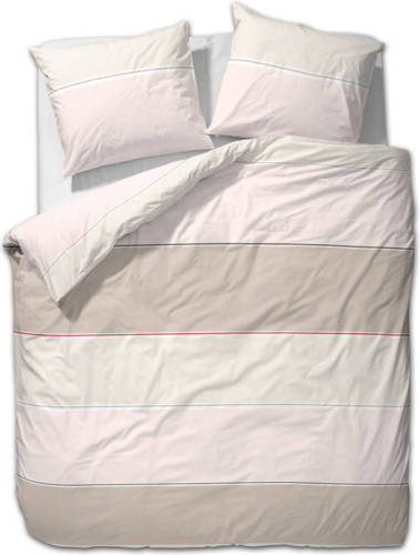 Ten Cate Katoenen Tweepersoons Dekbedovertrek - 200x200/220 - Cannes Off-White