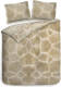 Heckett & Lane dekbedovertrek Rishi - Skin Beige - Lits-jumeaux 240x200/220 cm