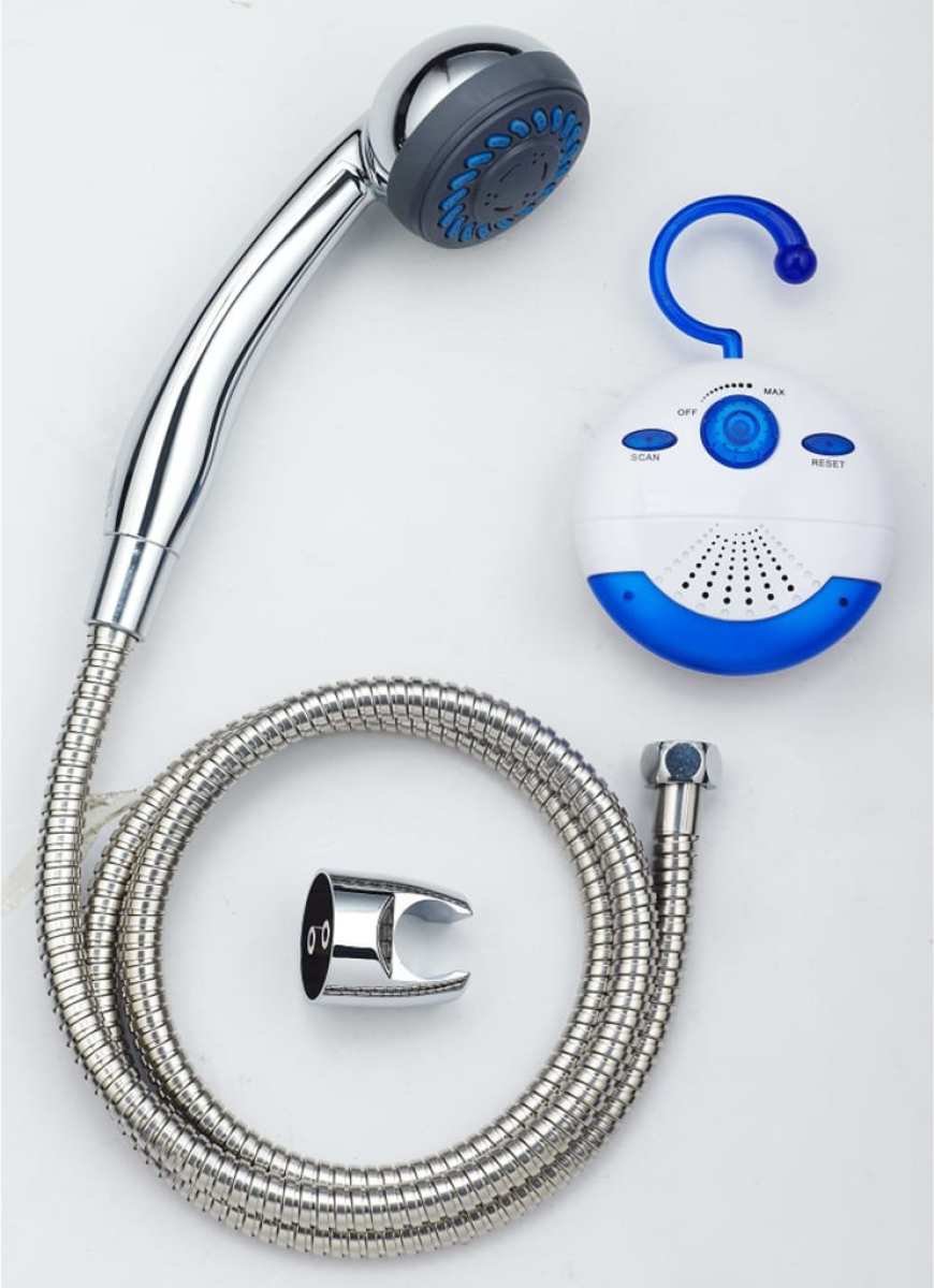 SCHÜTTE Handdoucheset met radio SHOWER & SWING chroomkleurig