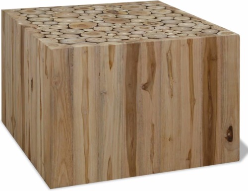 VidaXL Salontafel 50x50x35 cm echt teakhout