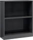 VidaXL Boekenkast 60x24x74,5 cm spaanplaat hoogglans grijs