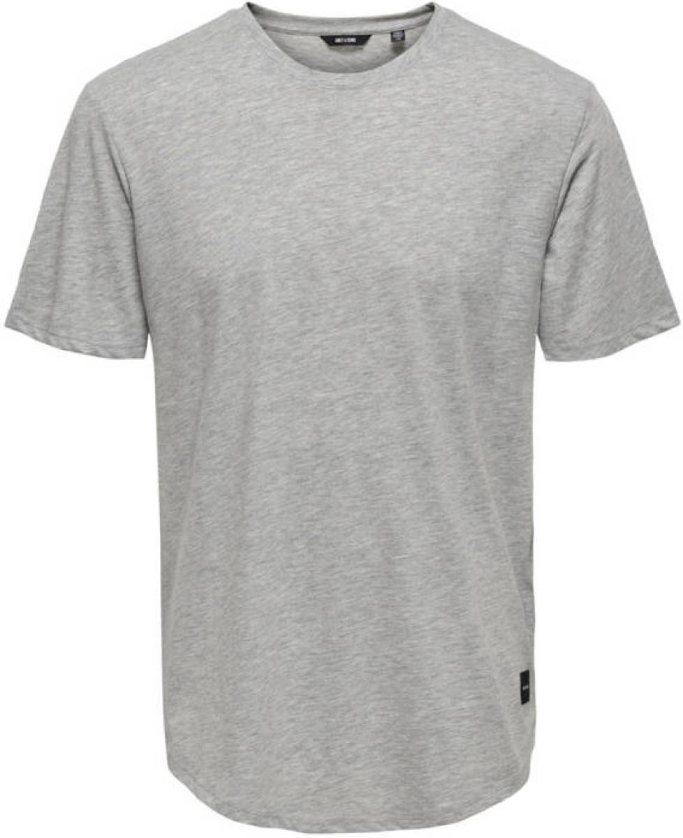 ONLY & SONS T-shirt Matt grijs melange