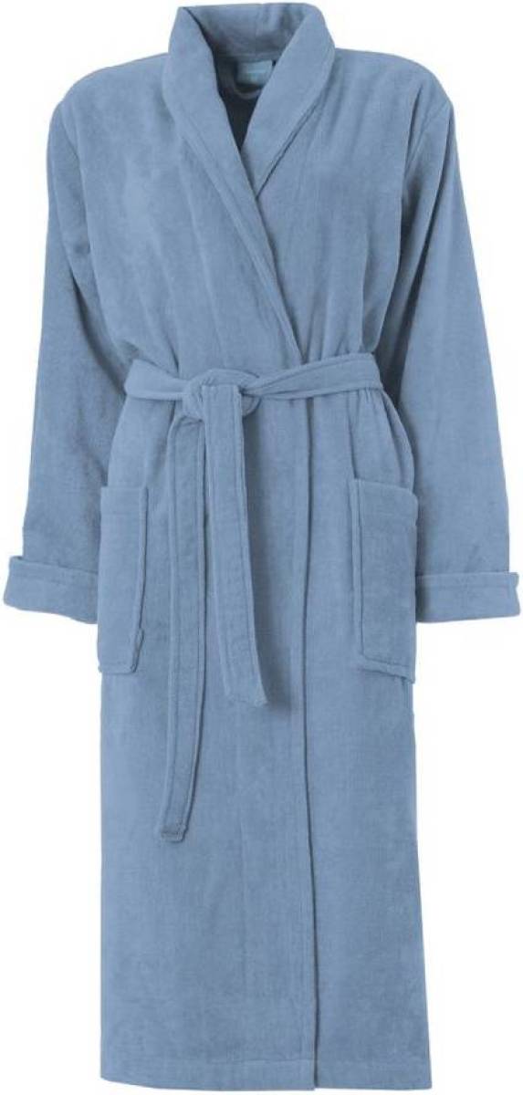Seahorse Pure Badjas Velours - denim - XXL