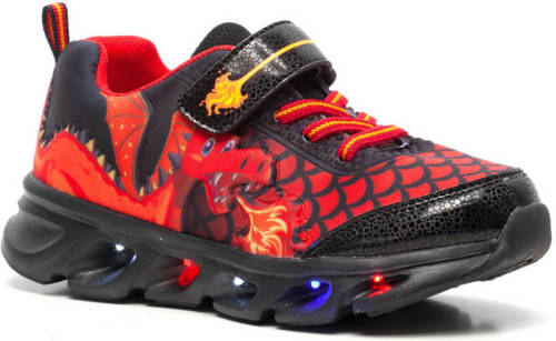 Scapino Blue Box sneakers wit/zwart/rood - Schoenen.nl