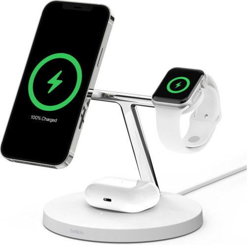 Belkin MagSafe draadloze 3-in-1 lader. wit WIZ009vfWH