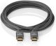 Nedis Ultra High Speed HDMI-Kabel | HDMI-Connector - HDMI-Connector | Gun Metal Grey | Gevlochten