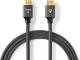 Nedis Ultra High Speed HDMI-Kabel | HDMI-Connector - HDMI-Connector | Gun Metal Grey | Gevlochten