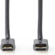 Nedis Ultra High Speed HDMI-Kabel | HDMI-Connector - HDMI-Connector | Gun Metal Grey | Gevlochten