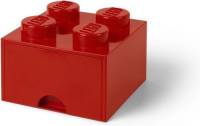 Set van 2 - Opberglade Brick 4, Rood - LEGO
