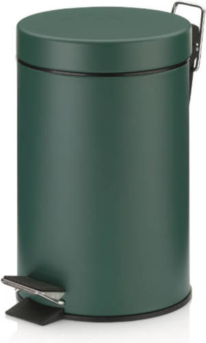 Monaco Pedaal Afvalemmer - 3 liter - Donker Groen - Kela